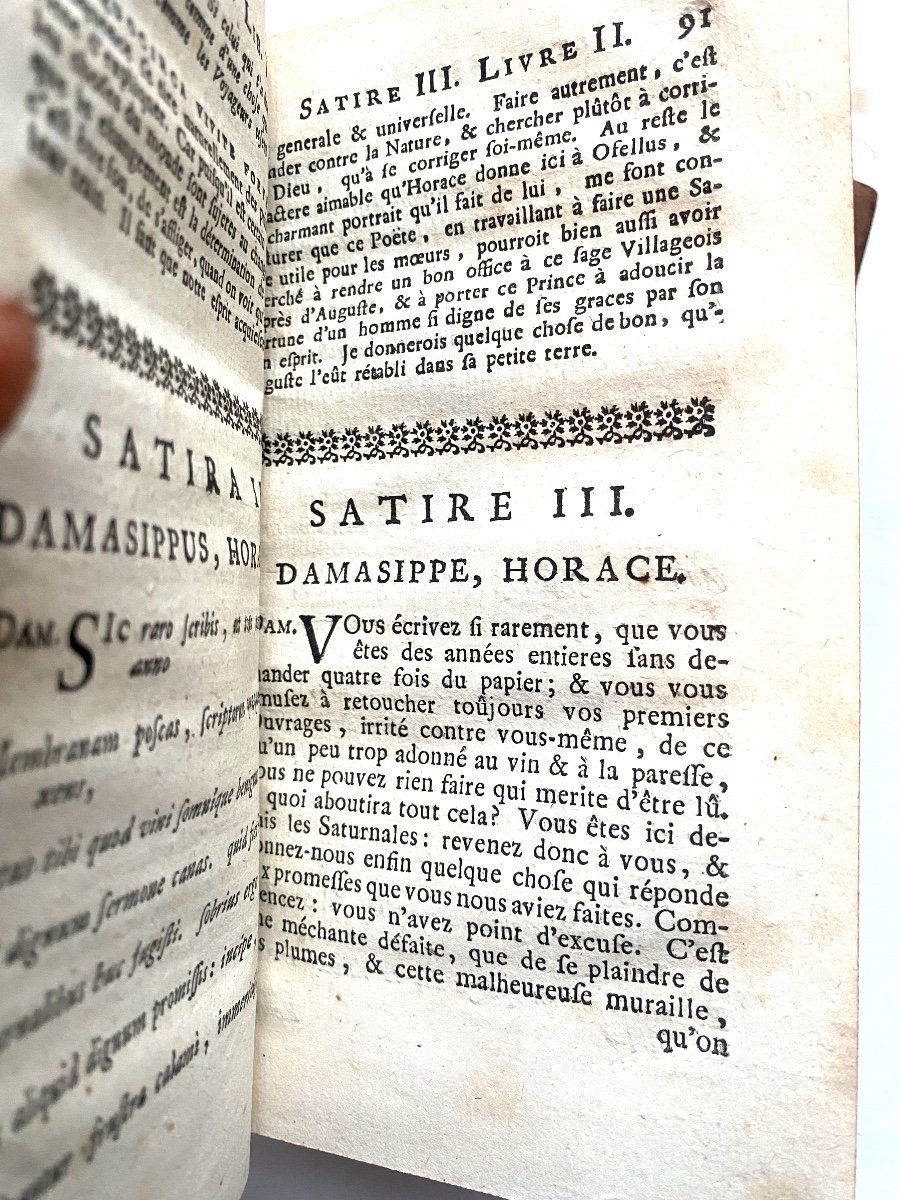 Magnificent Series In 10 Vols. "works Of Horace;; With Notes, Mr Dacier; Amsterdam. 1727-photo-6