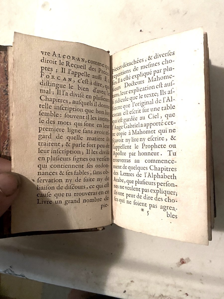  Rare:" l'Alcoran De Mahomet" . Translaté d'Arabe En Français Par Le Sieur Du Ryer , Paris 1649-photo-4