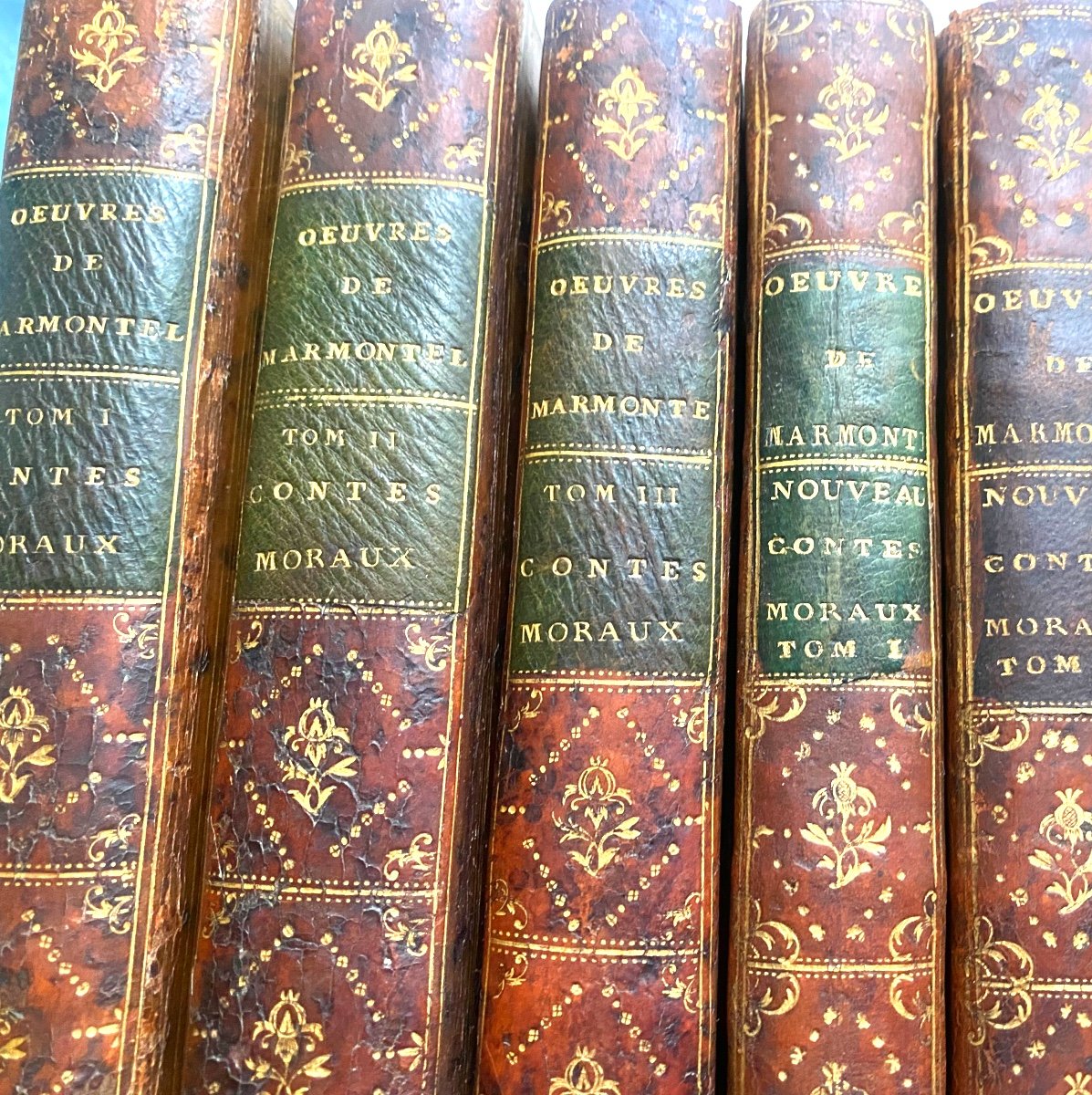  Rare Complete Works Of Mr. Marmontel Historiographer Of France, 22 Volumes In 8.paris 1787-photo-2