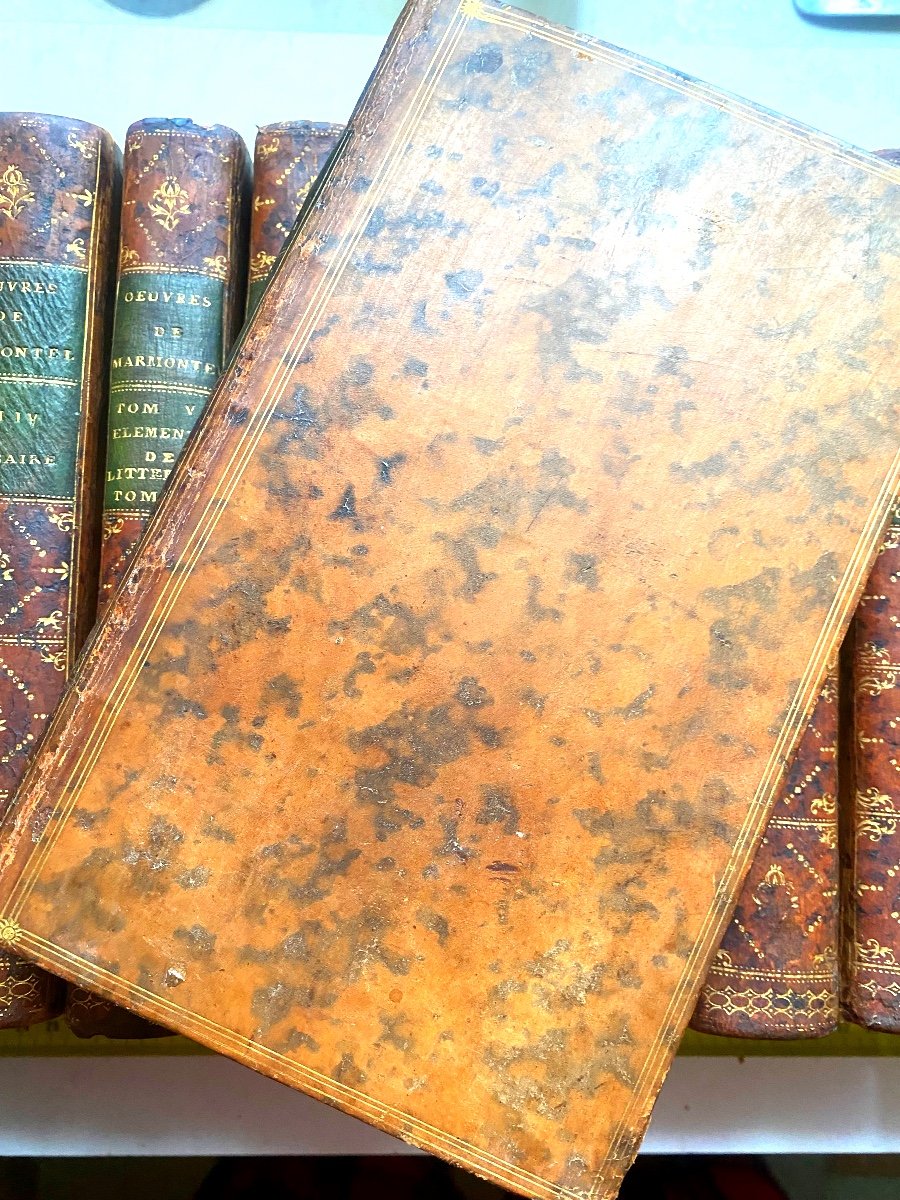  Rare Complete Works Of Mr. Marmontel Historiographer Of France, 22 Volumes In 8.paris 1787-photo-4