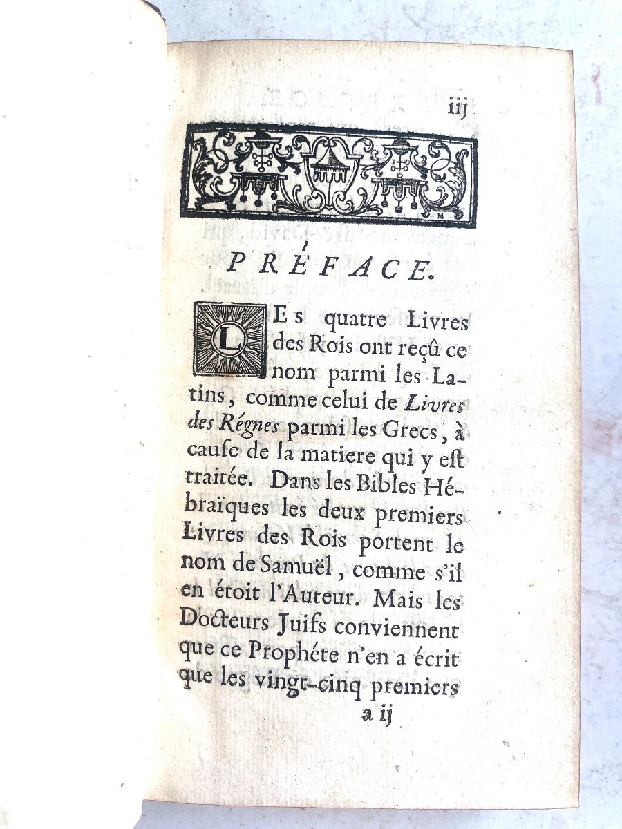 Explanation Of The Books Of Kings And Paralipomena In Six Original Volumes In 12.paris 1738-photo-4