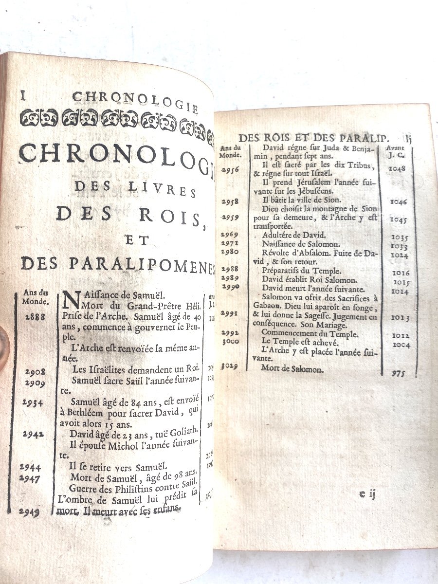 Explanation Of The Books Of Kings And Paralipomena In Six Original Volumes In 12.paris 1738-photo-2