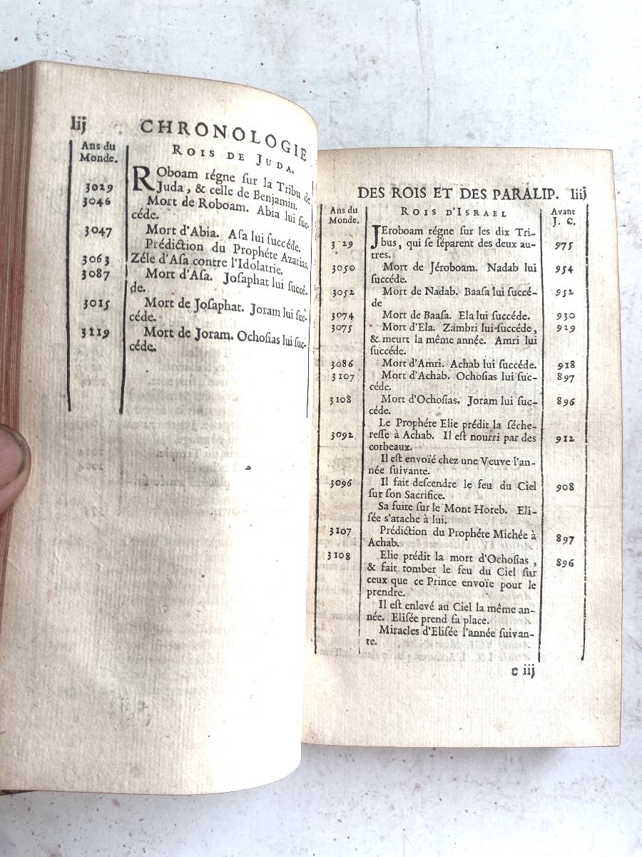 Explanation Of The Books Of Kings And Paralipomena In Six Original Volumes In 12.paris 1738-photo-3