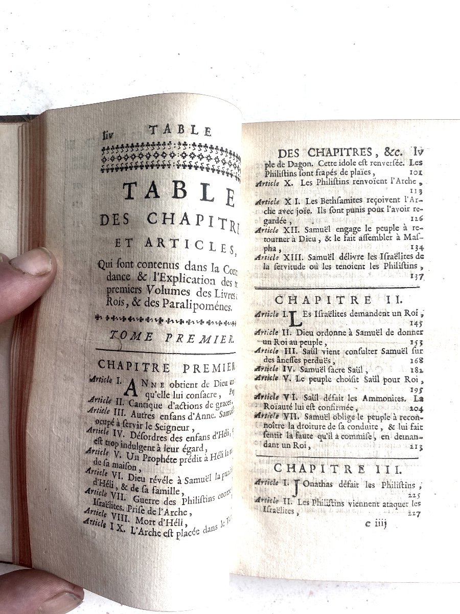 Explanation Of The Books Of Kings And Paralipomena In Six Original Volumes In 12.paris 1738-photo-4