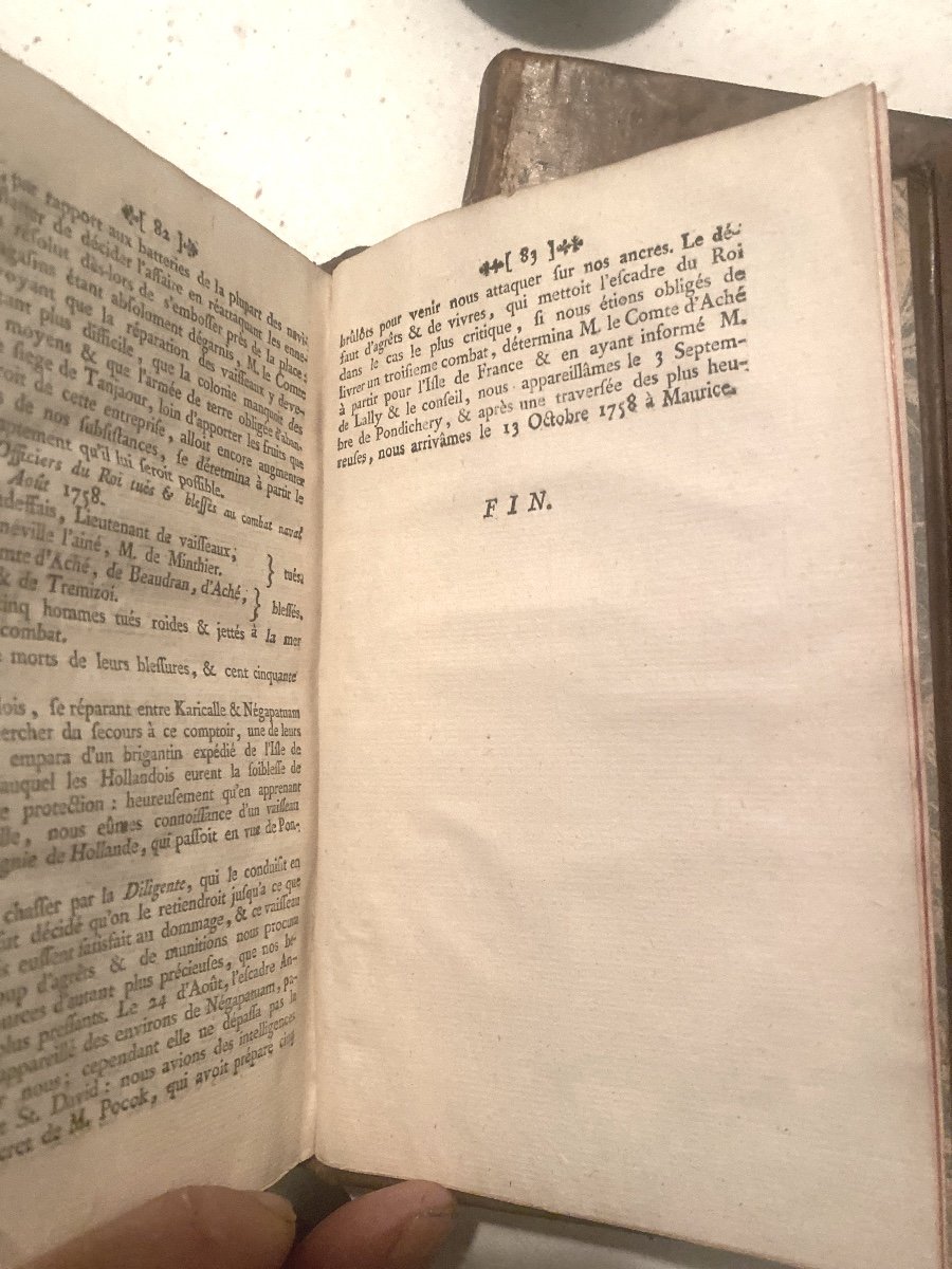 4 Beaux Volumes In 12 Plein Veau Glacé De 1781 "vie Privée De Louis XV" ( Mouffle d'Angerville)-photo-3