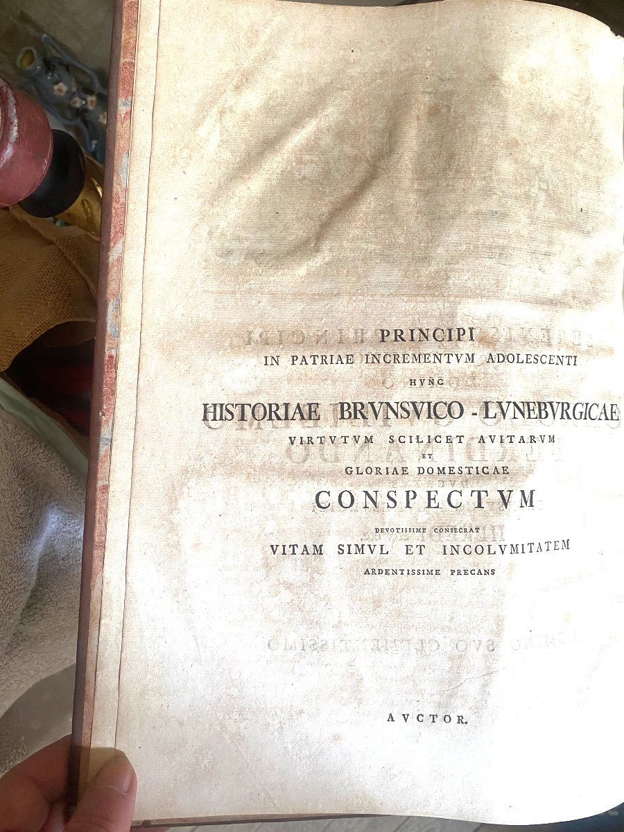 Rare In Plano De 1745  : "Conspectus Historiae BRVNSVICO . LVNEBVRGICAE VNIVERSALIS" Brunsvigae-photo-2