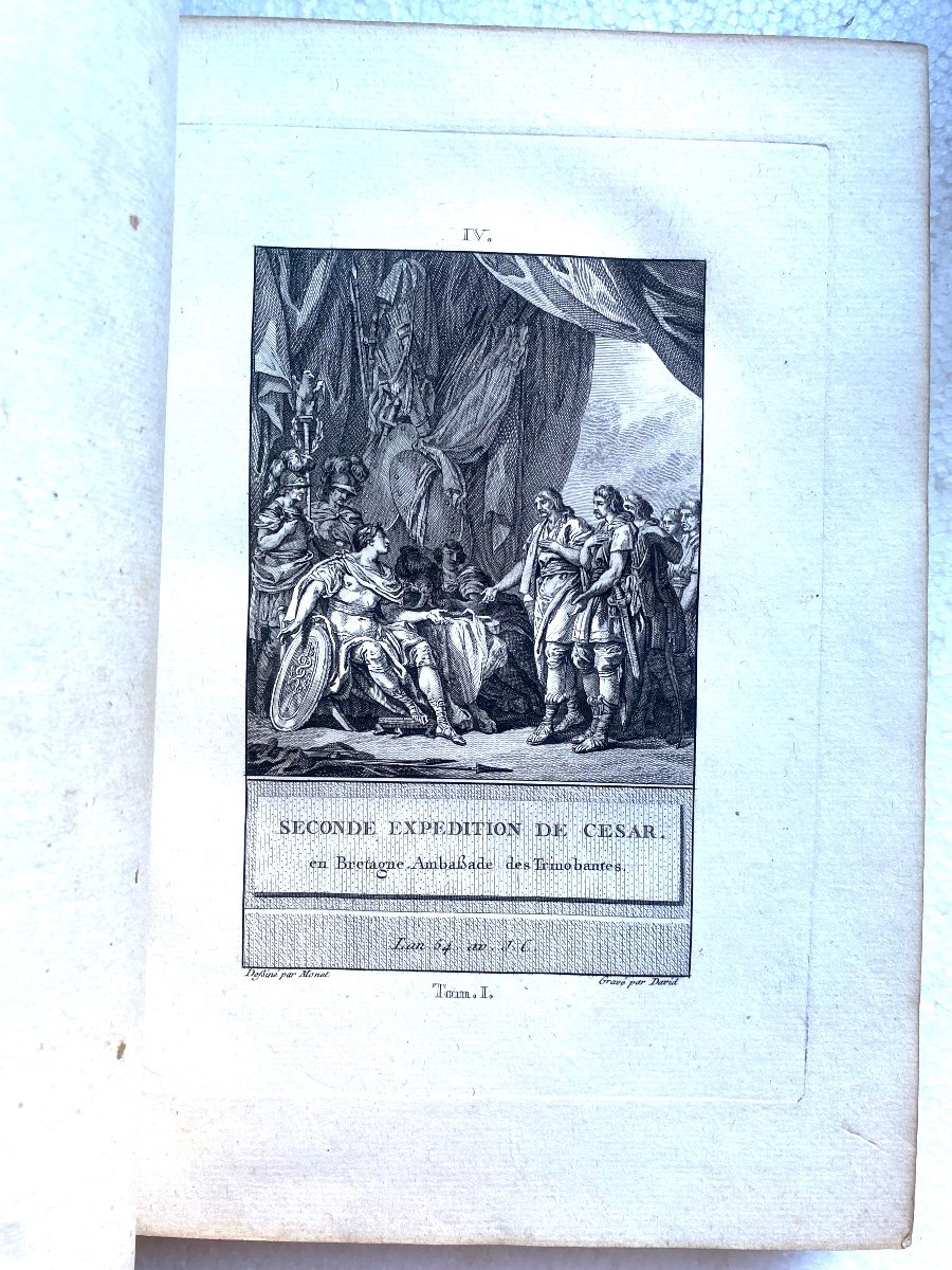 "Histoire d'Angleterre Représentée Par Figures ": En 2 Vol. In 4, De 1784 , Par David, à Paris.-photo-1