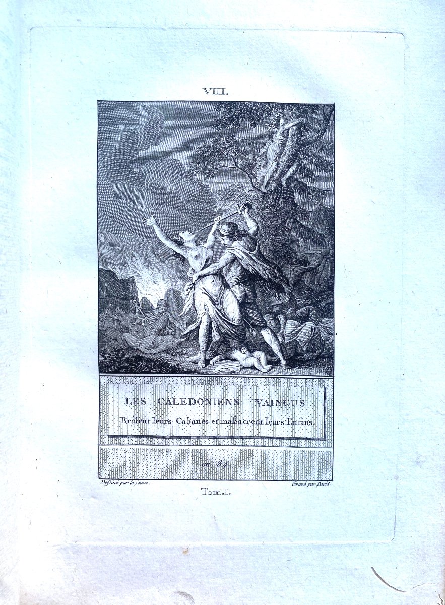 "Histoire d'Angleterre Représentée Par Figures ": En 2 Vol. In 4, De 1784 , Par David, à Paris.-photo-2