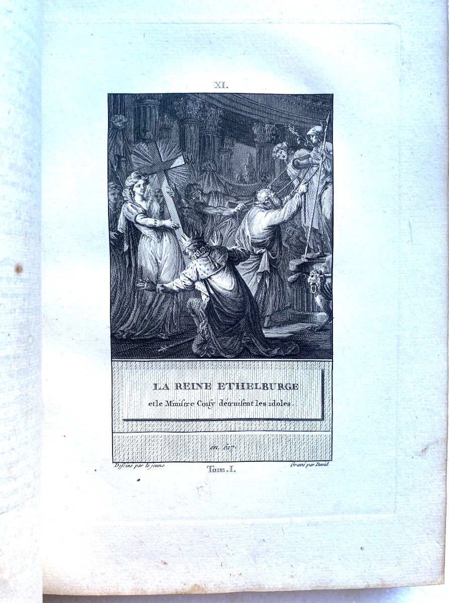 "Histoire d'Angleterre Représentée Par Figures ": En 2 Vol. In 4, De 1784 , Par David, à Paris.-photo-3