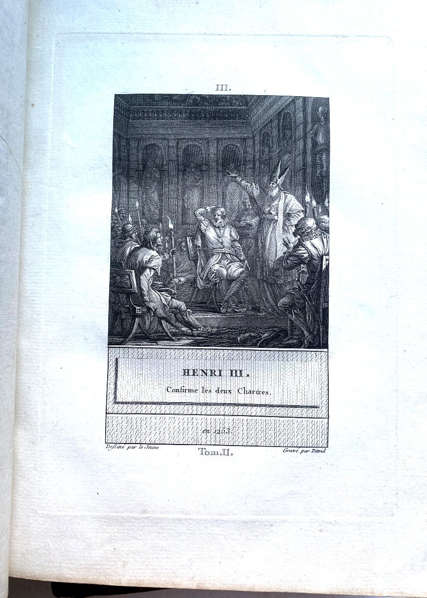 "Histoire d'Angleterre Représentée Par Figures ": En 2 Vol. In 4, De 1784 , Par David, à Paris.-photo-5