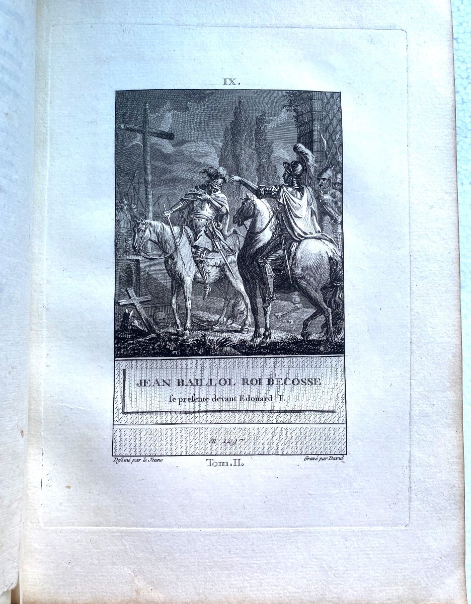 "Histoire d'Angleterre Représentée Par Figures ": En 2 Vol. In 4, De 1784 , Par David, à Paris.-photo-8