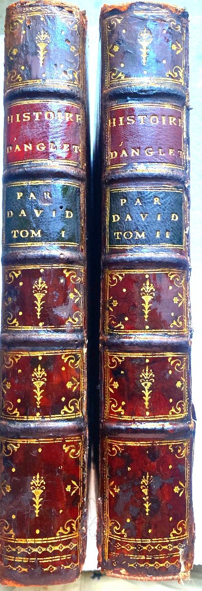 "Histoire d'Angleterre Représentée Par Figures ": En 2 Vol. In 4, De 1784 , Par David, à Paris.