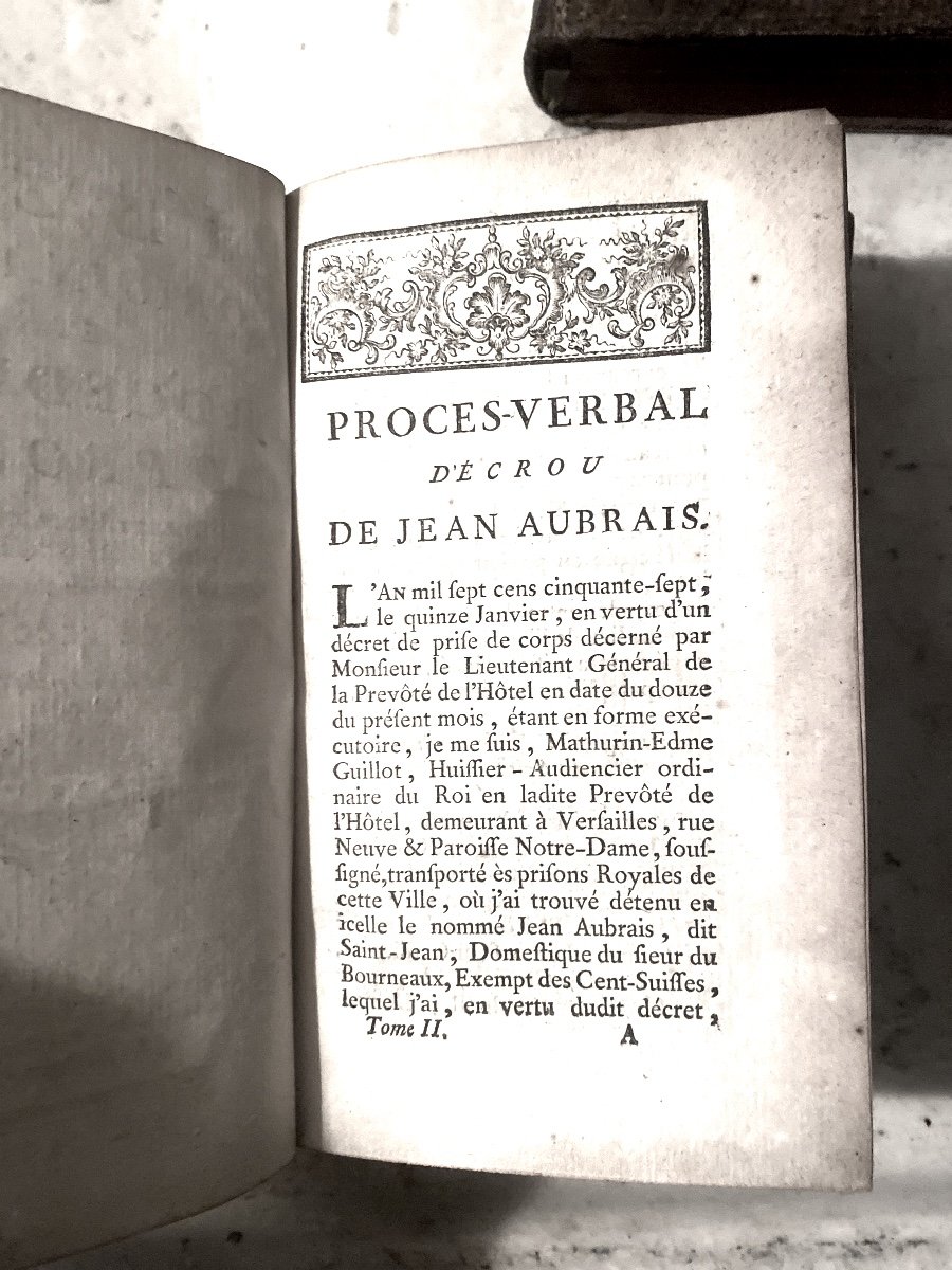  4 Vol. Rare Bel Exemplaire "Pièces Originales & Procédures Du Procès Fait à R.F. Damiens. 1752-photo-6