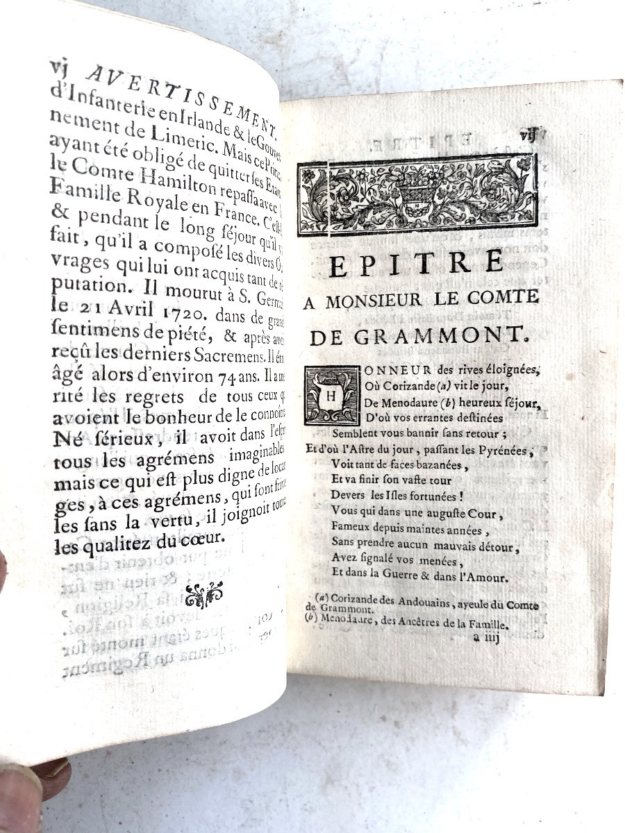 1v Vol. In 12 , Plein Veau De 1741 "mémoires Du Comte De Grammont" , Par M. Le Comte A Hamilton-photo-3