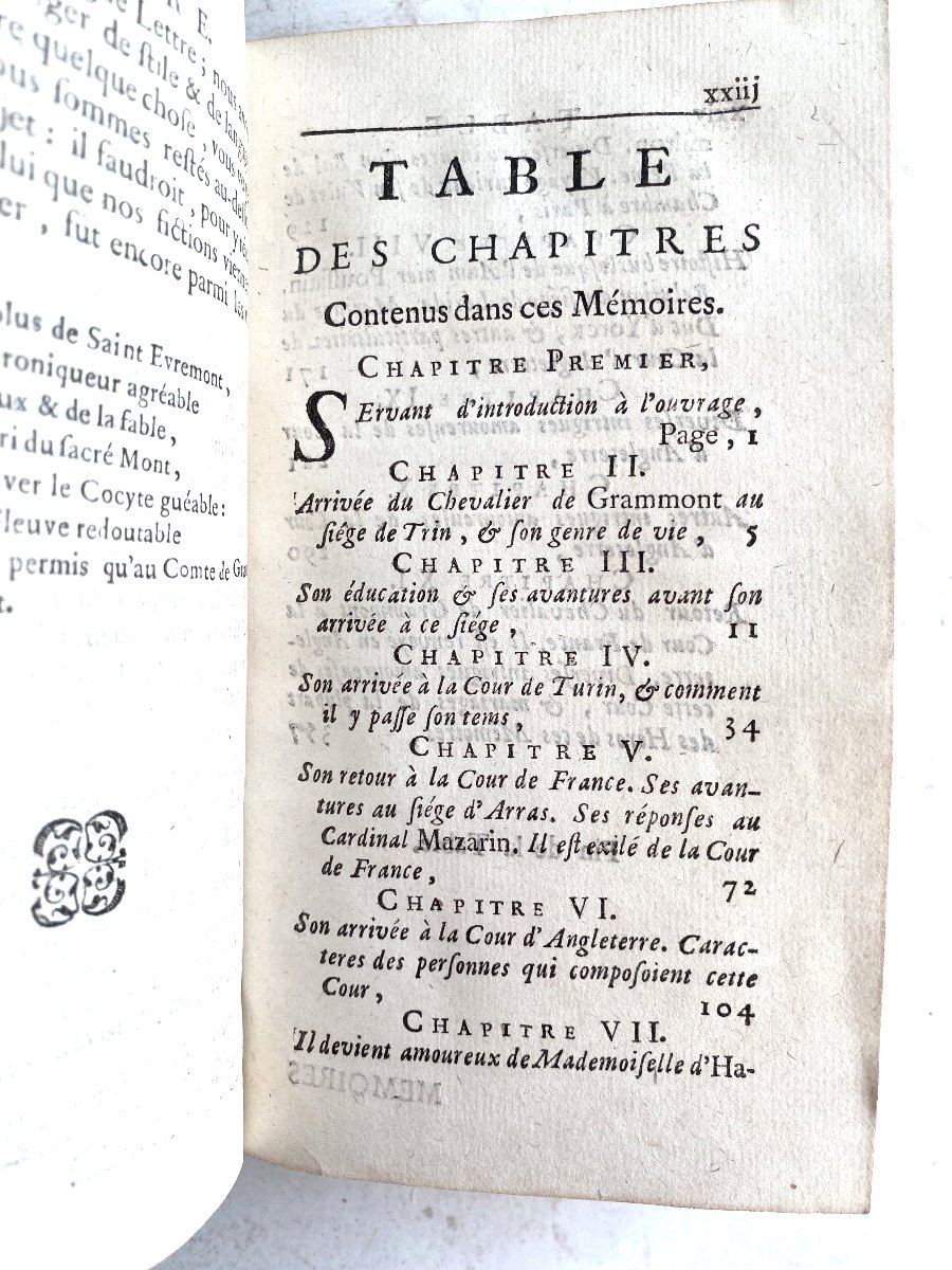 1v Vol. In 12 , Plein Veau De 1741 "mémoires Du Comte De Grammont" , Par M. Le Comte A Hamilton-photo-4