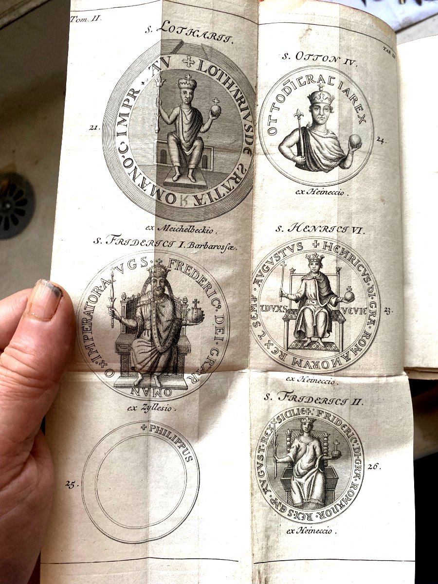 " Histoire De l'Empire", ( Allemand ) Par Mr Heiss ; 8 Beaux Volumes In 12 ; A Amsterdam . 1733-photo-2