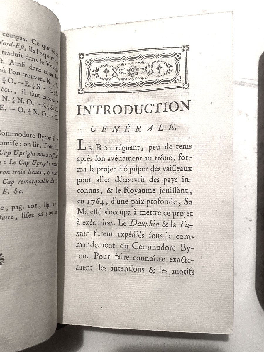 Relation Des Voyages Entrepris Par Ordre De Sa Majesté Britannique 4forts Vol. In 8 .paris 1774-photo-3