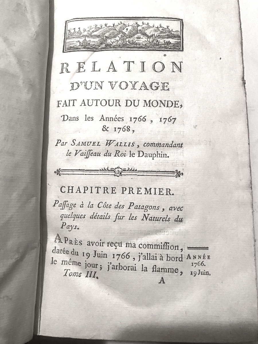 Relation Des Voyages Entrepris Par Ordre De Sa Majesté Britannique 4forts Vol. In 8 .paris 1774-photo-5