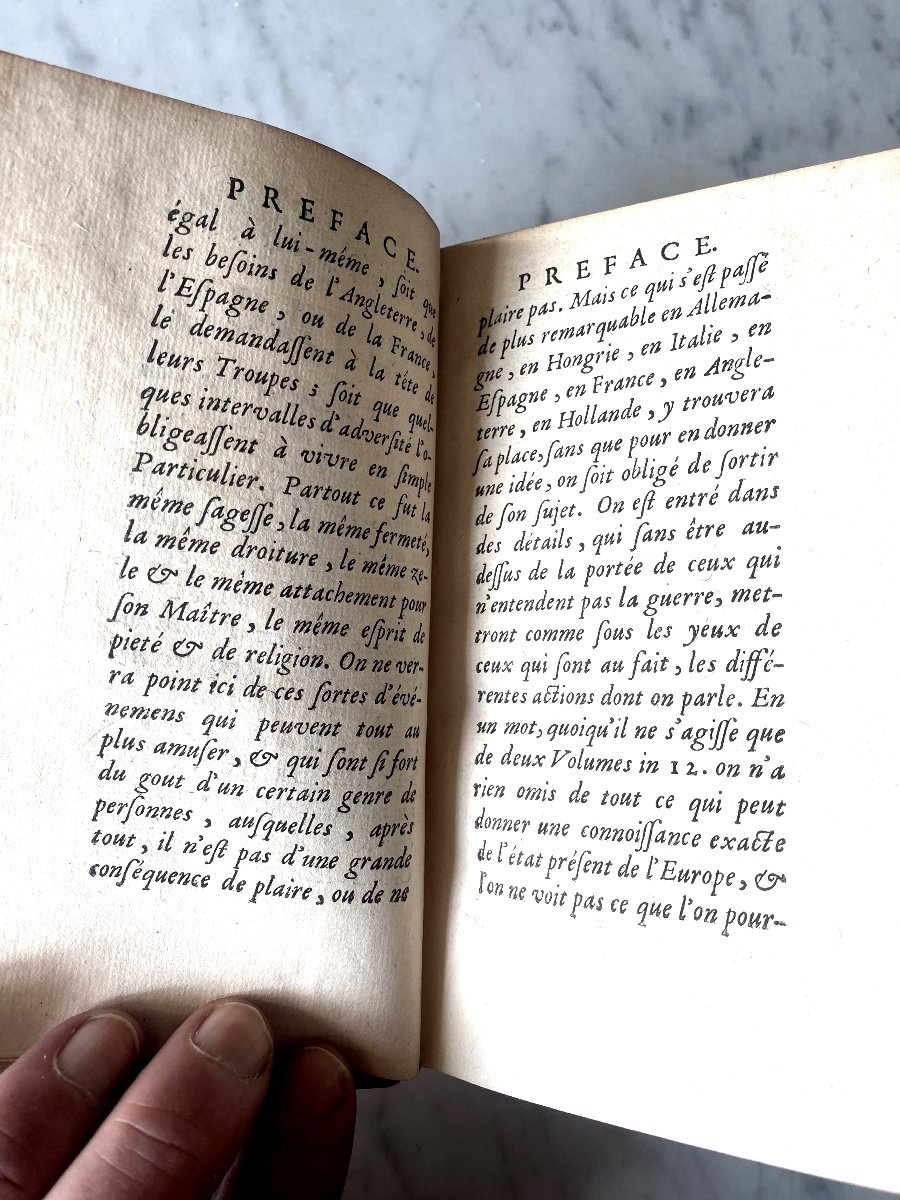 Belle édition ,deux Volumes In 12 . A Londres 1738 "mémoires Du Maréchal De Berwick Duc Et Pair-photo-3