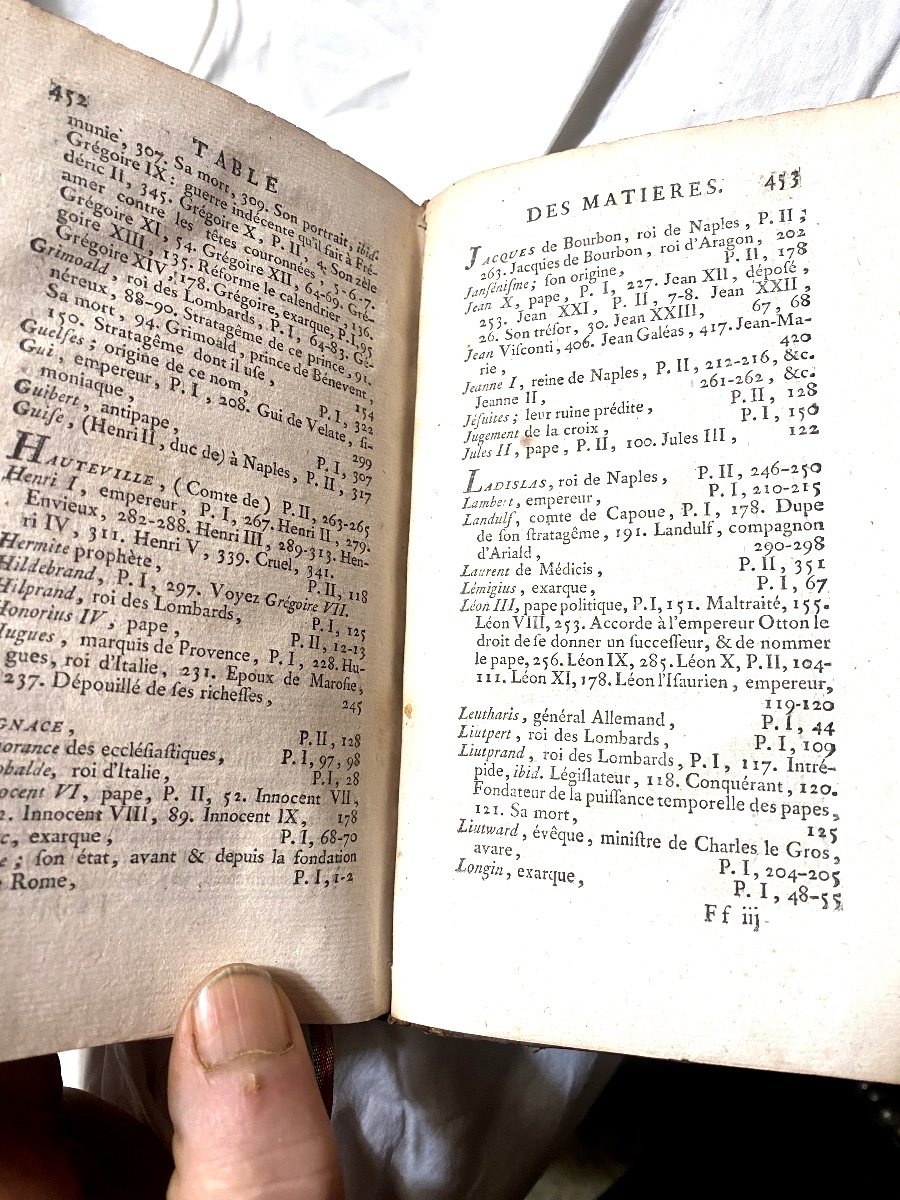 Bel Exemplaire In 12 "Anecdotes Italiennes Depuis La Destruction De l'Empire Romain"1769. Paris-photo-6