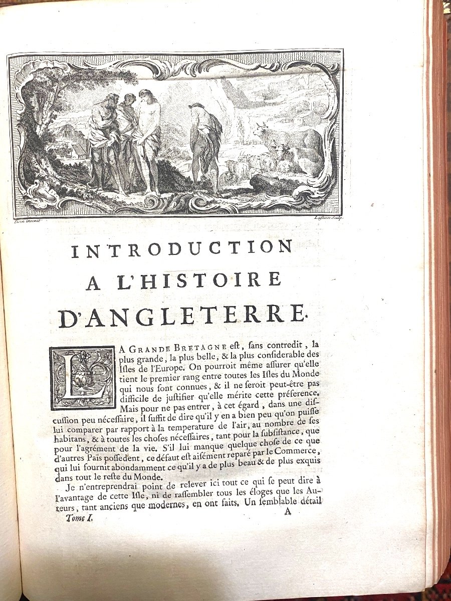 Rare A l'état De Neuf 16 Vol.in4 "histoire d'Angleterre "par M. Rapin De Thoyras  Nle .ed. 1749-photo-3