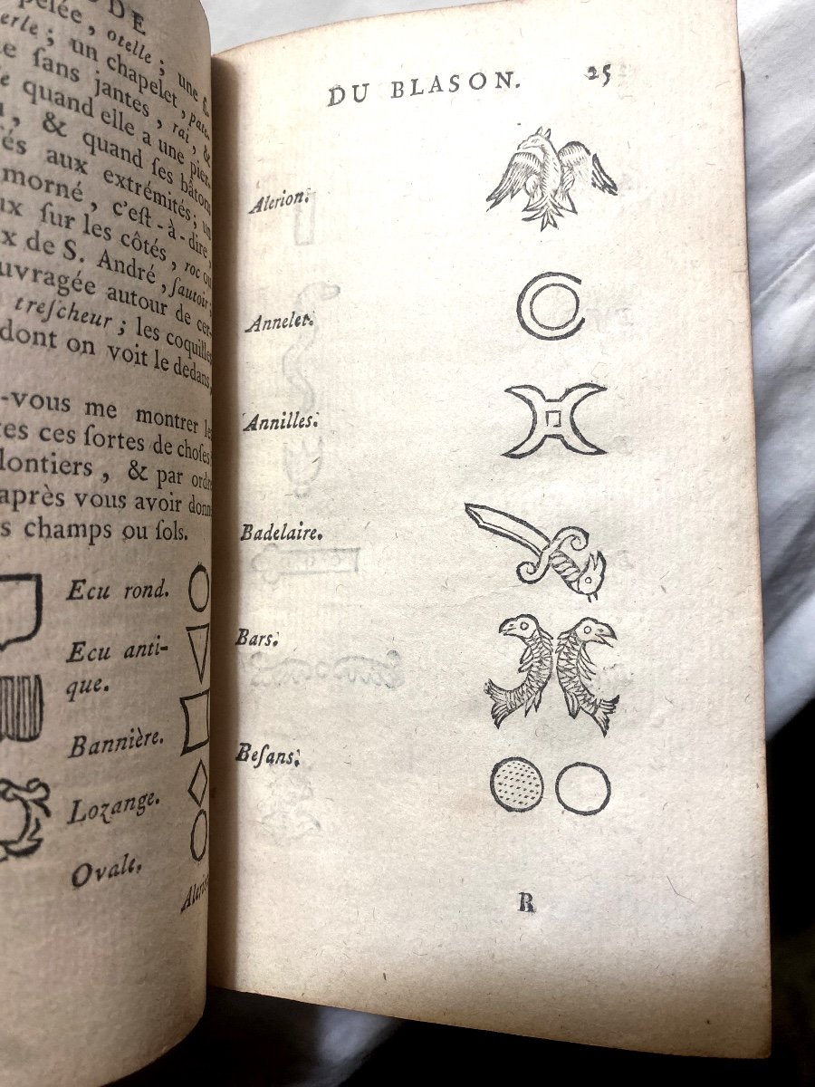 1 Volume In 12 De 1761 à Lyon "la Nouvelle Méthode Raisonnée Du Blason" P.c.f. Menestrier , Il.-photo-2