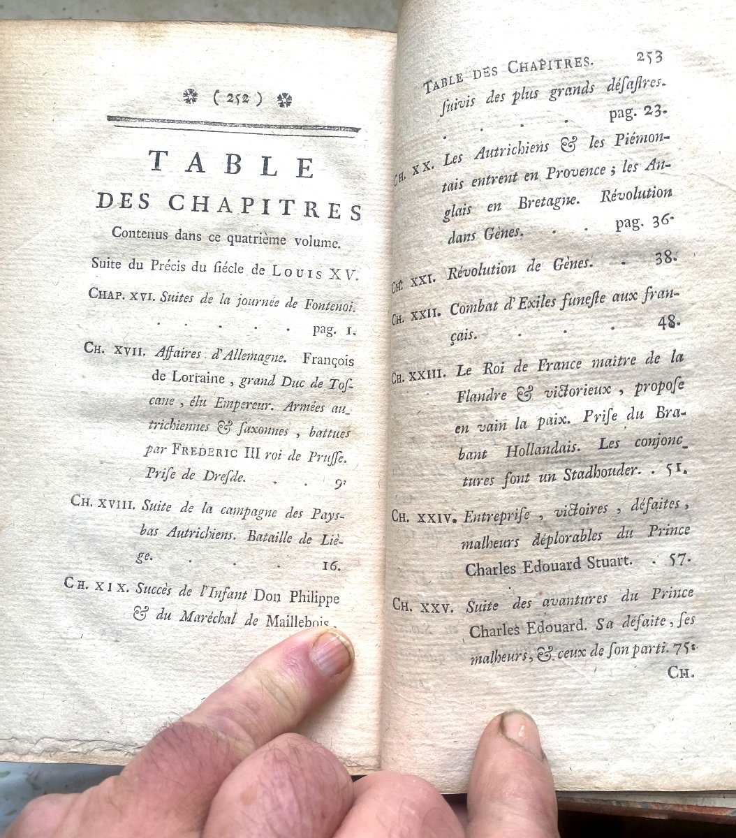 4 Volumes In 8 From 1768 "century Of Louis XIV" New Edition By Mr De Voltaire; With Louis XV-photo-7