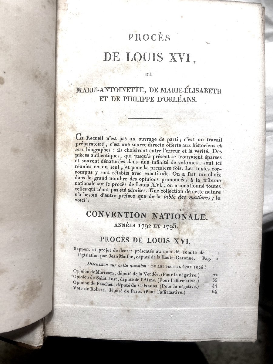 Très Rare In 8 Du Procès De Louis XVI , De Marie Antoinette , Marie Elisabeth Et Phi. d'Orléans-photo-3