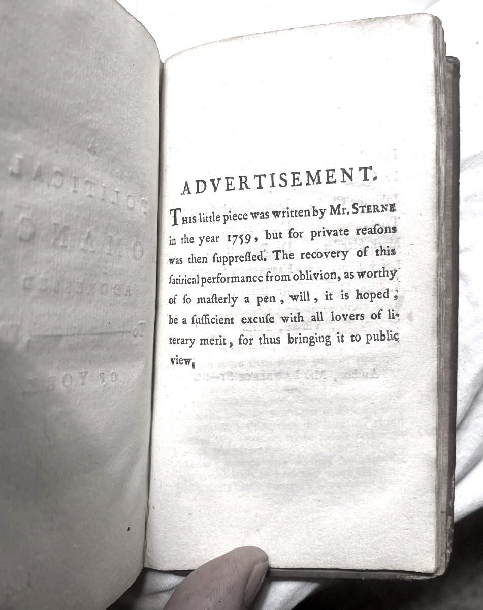 Remarkable Edition In 3 Volumes Aux Armes Des Rochechouart "a Sentimental Journey", Sterne .1783-photo-4