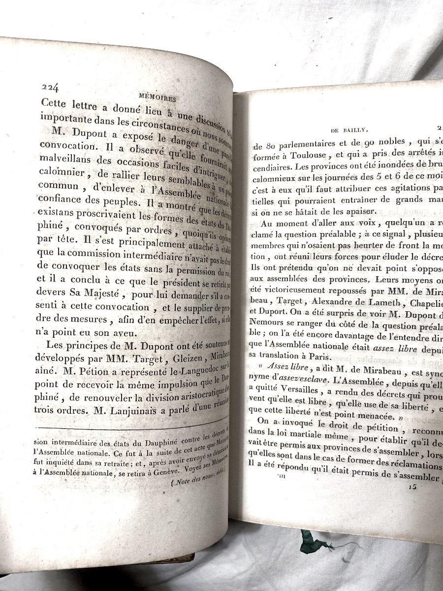 Bailly's Memoirs On The French Revolution With Notes By Ms. Berville And Barrière. 1821-photo-6