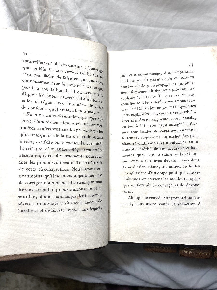 En 6 Beaux Volumes In 8 "mémoires Pour Servir à l'Histoire.". Abbé Georgel . Affaire Du Collier-photo-4