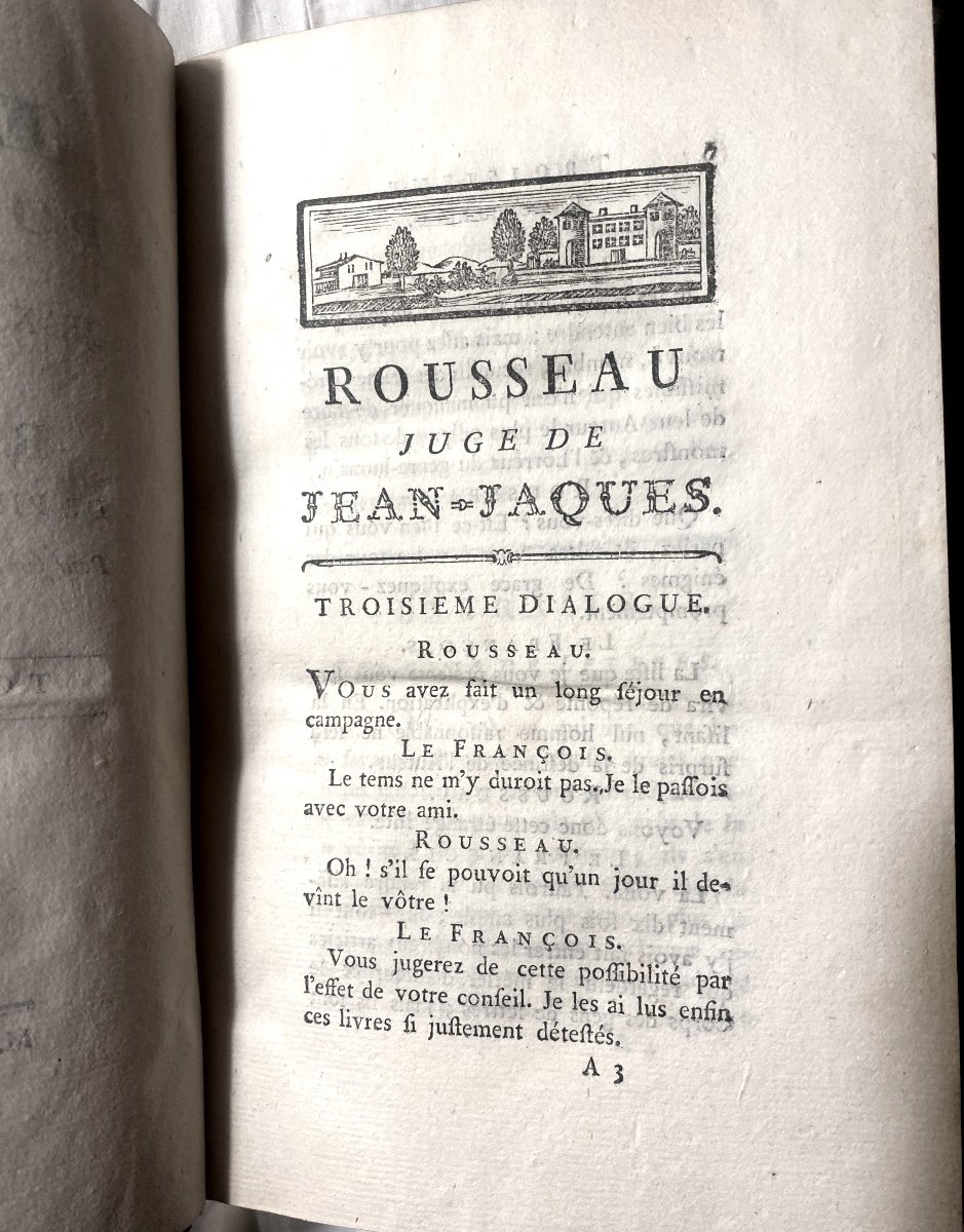 Rare En 7 Volumes In 8 état De Neuf: "Oeuvres Posthumes De Jean-jacques Rousseau" A Genève 1781-photo-7