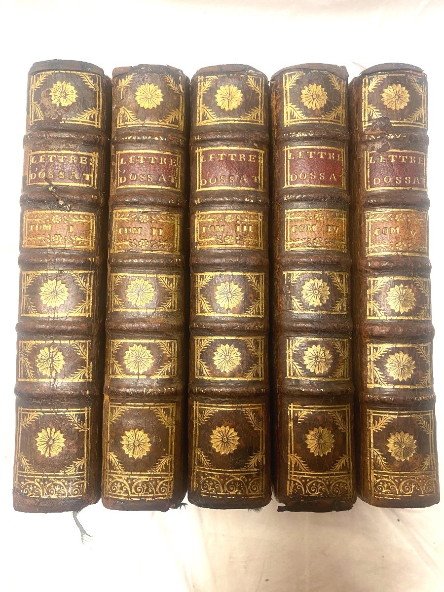 5 Beaux Volumes In12 "lettres Du Cardinal d'Ossat" Avec Des Notes d'Amelot De La Houssaie  1732-photo-6