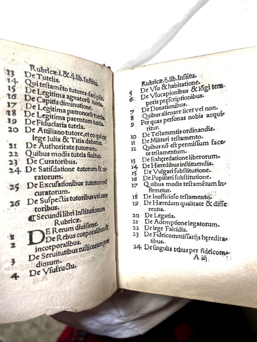 Très Rare Petit Incunable Vers 1500 : In Hoc Enchiridio dans Sa Reliure De La Fin Du 15 /16 ème-photo-4