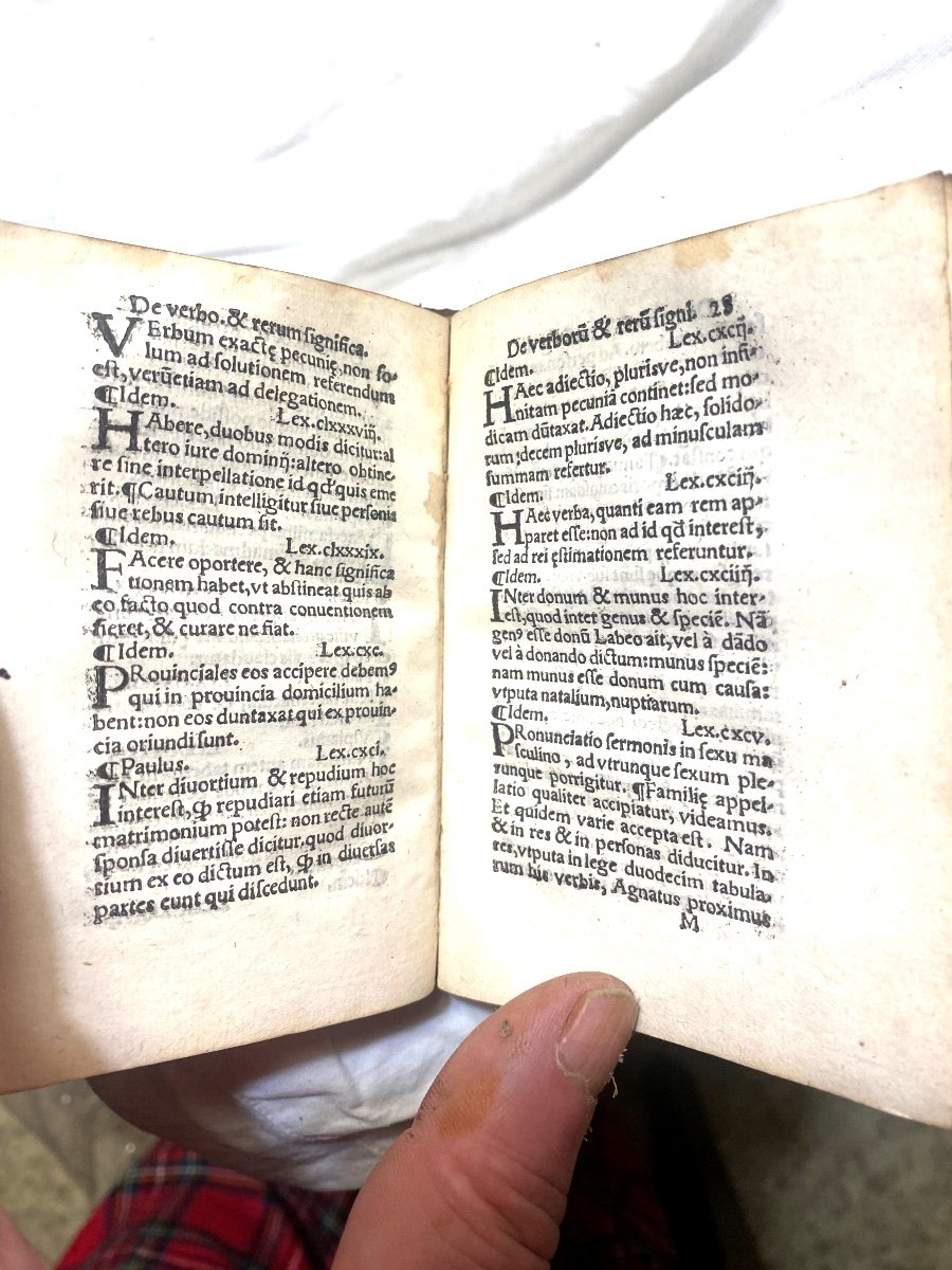 Très Rare Petit Incunable Vers 1500 : In Hoc Enchiridio dans Sa Reliure De La Fin Du 15 /16 ème-photo-5