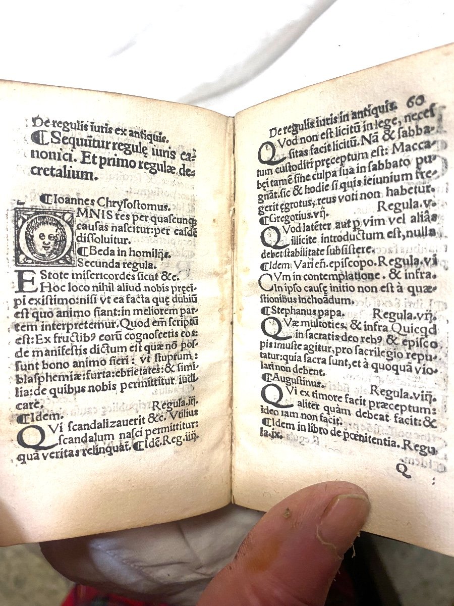 Très Rare Petit Incunable Vers 1500 : In Hoc Enchiridio dans Sa Reliure De La Fin Du 15 /16 ème-photo-6