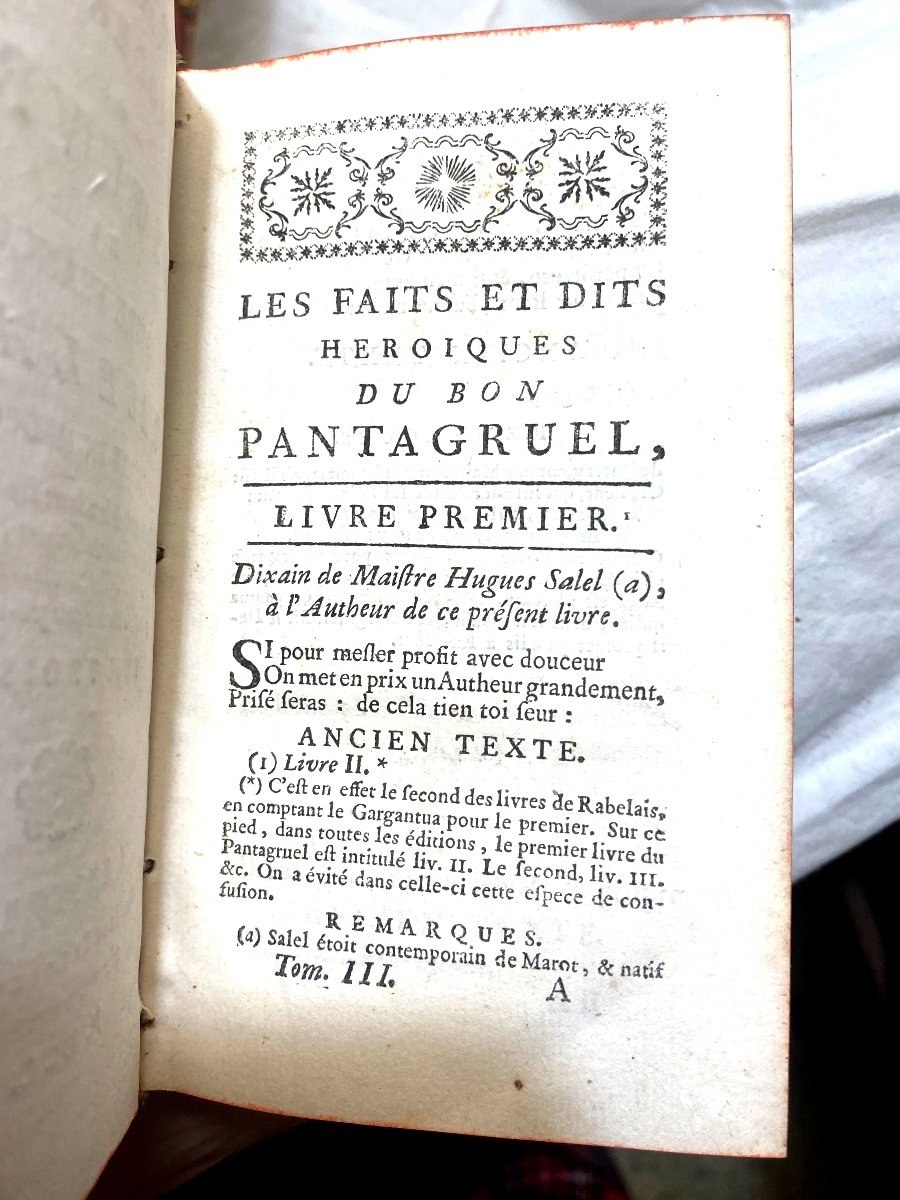 Exceptionnelle Série En 8 Volumes :"les Oeuvres De Maître François Rabelais," A Amsterdam .1752-photo-4