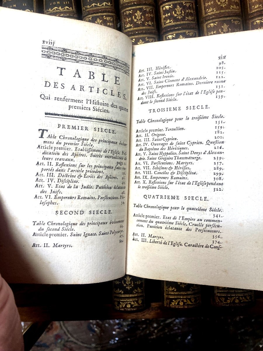 Très Belle Série In 12, En 13 Volumes :"abrégé De l'Histoire Ecclésiastique" à,utrecht  1748/54-photo-5