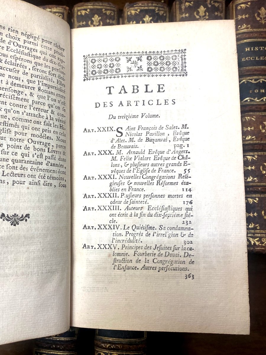 Très Belle Série In 12, En 13 Volumes :"abrégé De l'Histoire Ecclésiastique" à,utrecht  1748/54-photo-7