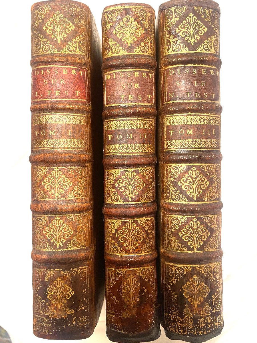 3  Beaux Volumes In 8 :" Dissertation Préliminaire Ou Prolégomènes Sur La Bible" . A Paris 1701