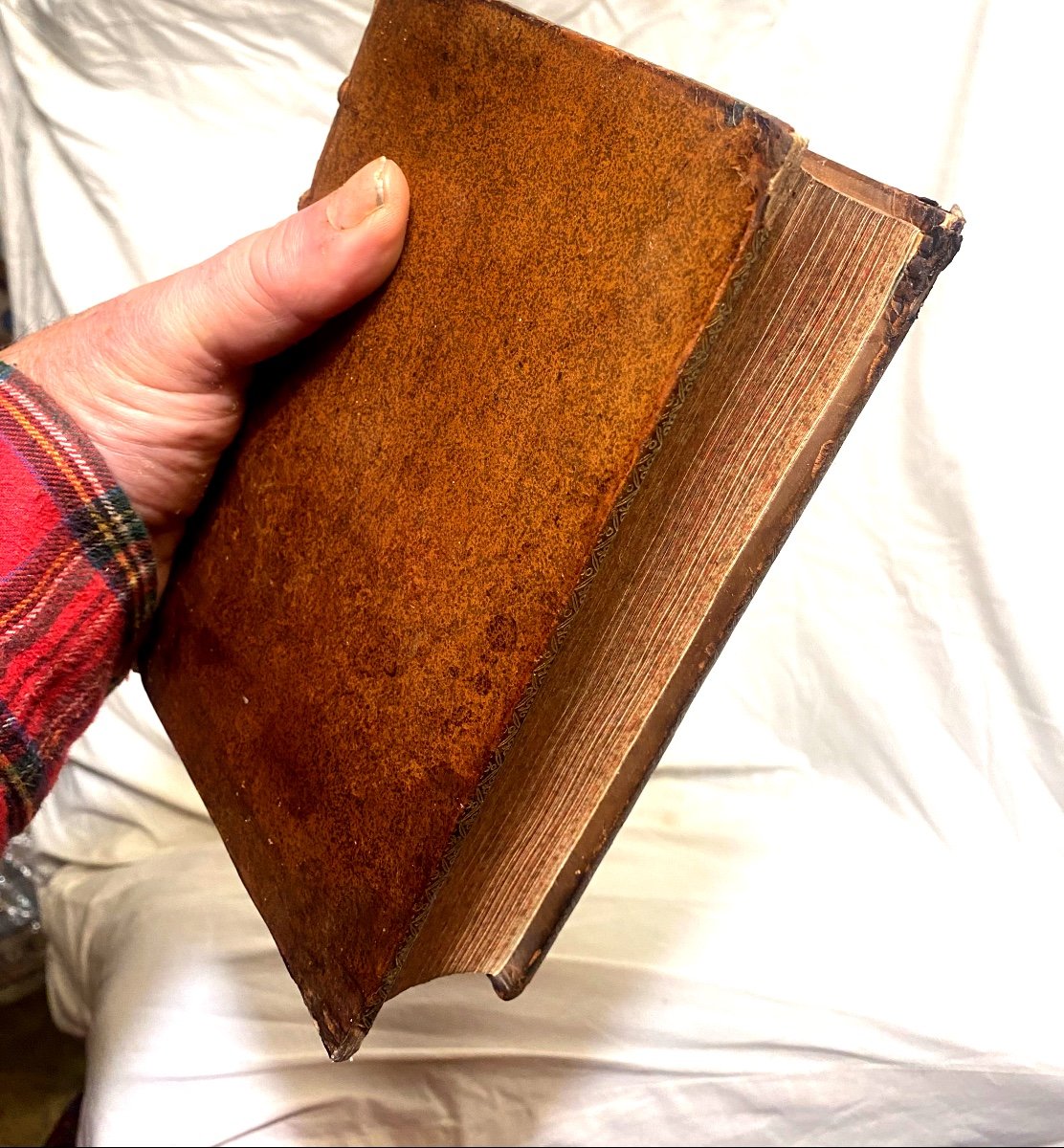  Beautiful Binding Of The 17th 'preliminary Dissertation Or Prolegomena On The Old Testament. 1699-photo-4