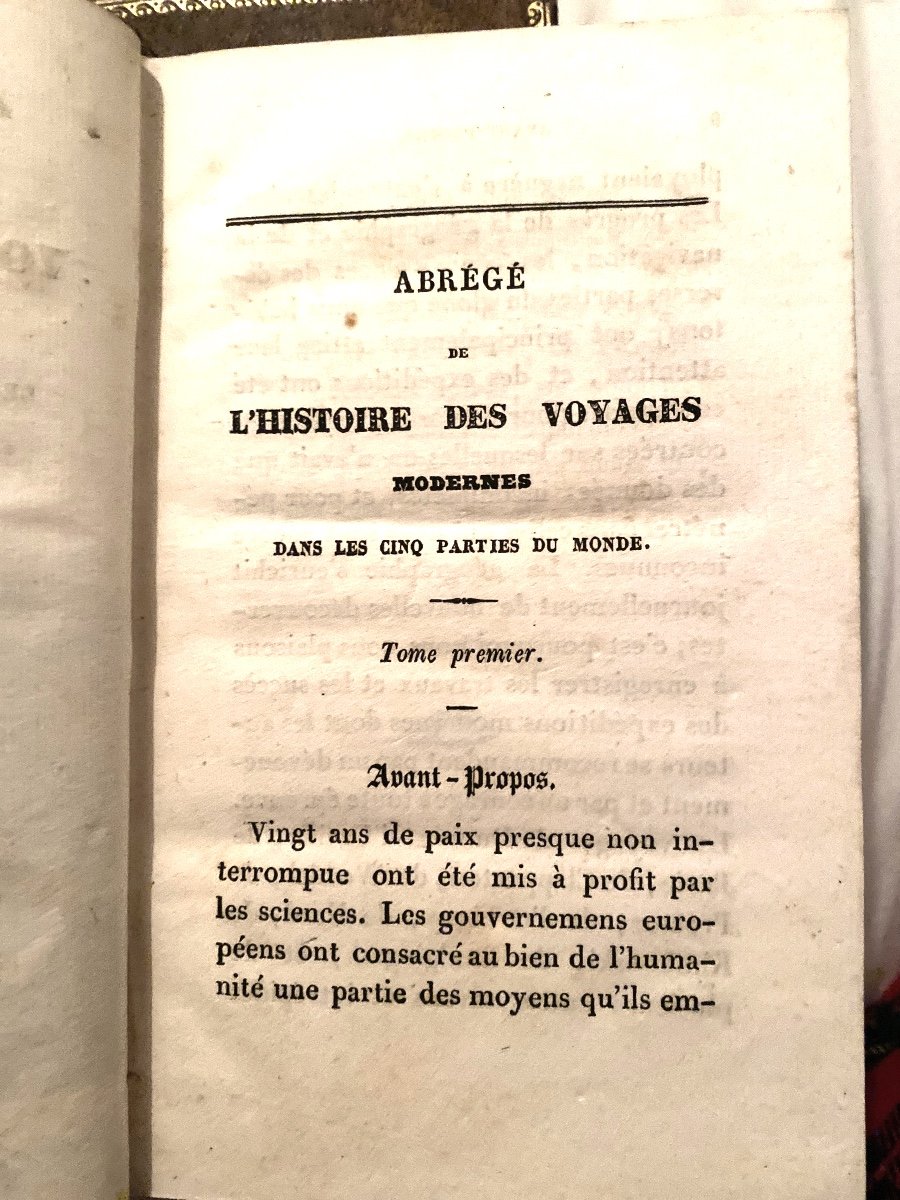 Two Vol.in12 "abridged History Of Modern Travels In Figures Of The Labau Institution 19-photo-4