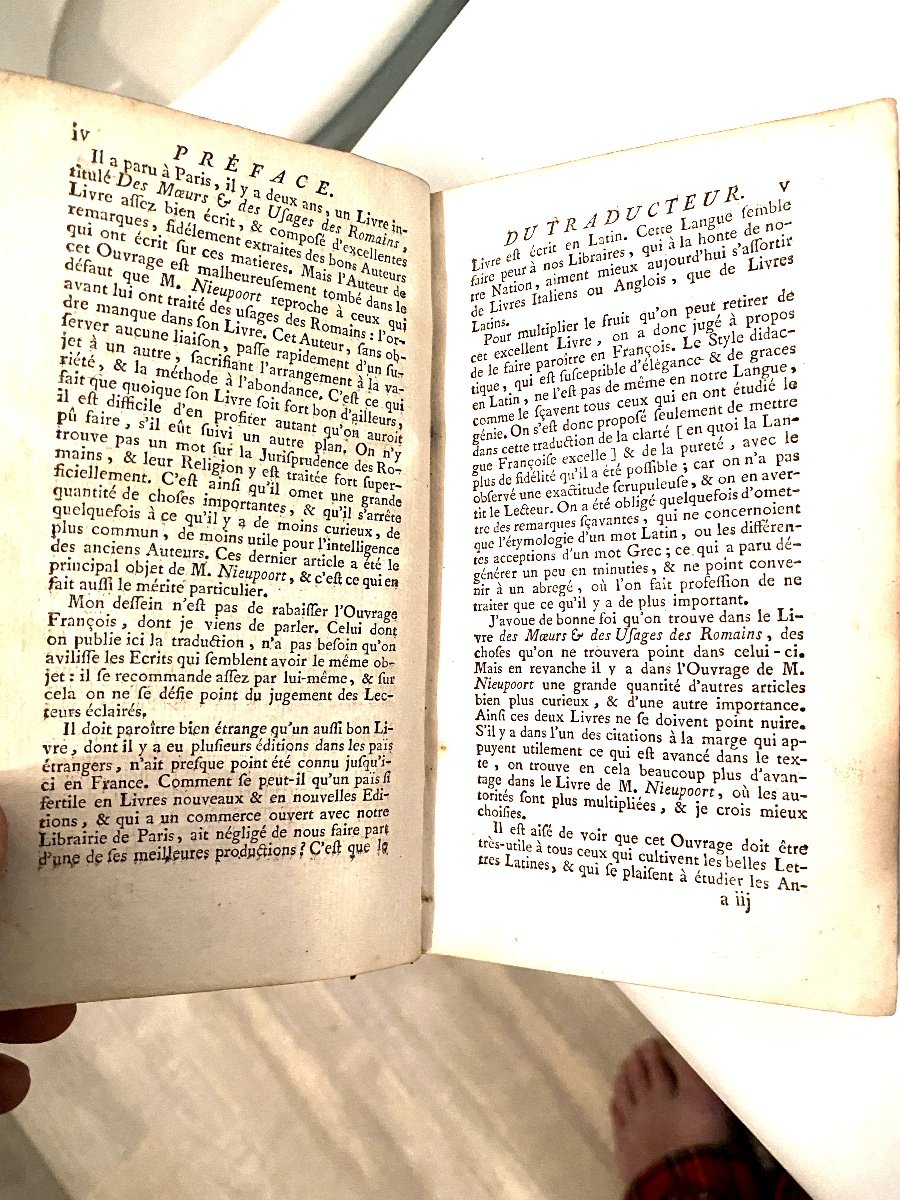 A Beautiful Volume In 12: Abridged Explanation Of The Customs And Ceremonies Of The Romans”. Paris 18th-photo-3