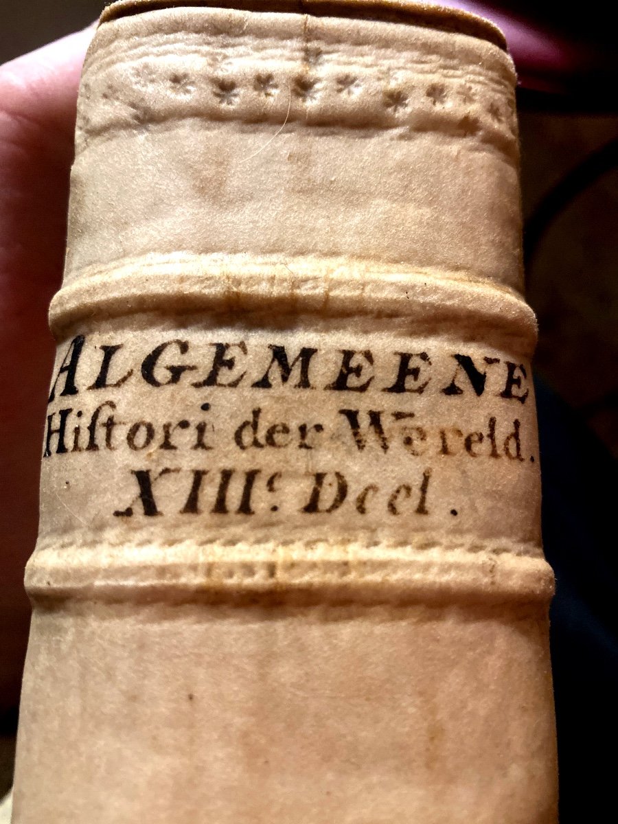 Beautiful Cold-struck Dutch Vellum "kornelis Westerbaen" General Roman History 1747, Fig.-photo-8