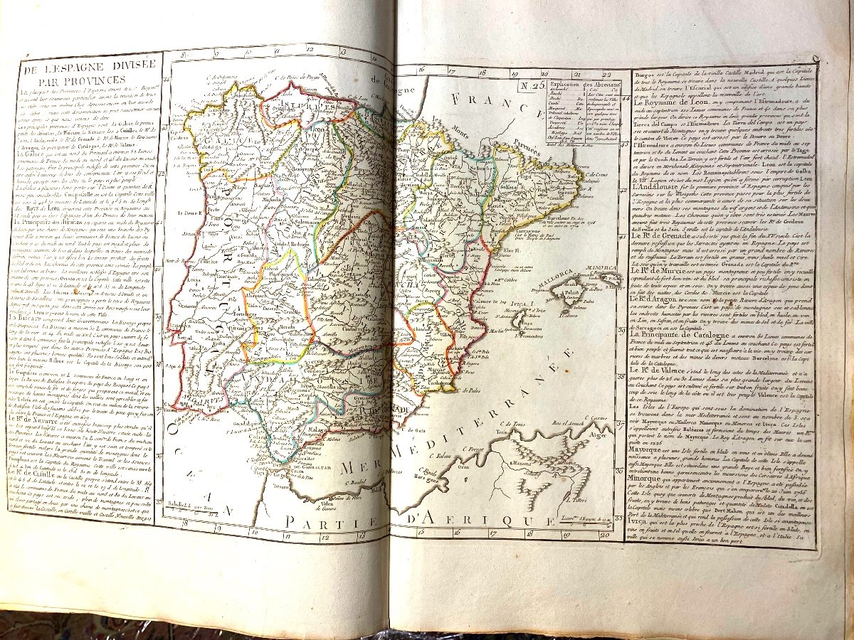 Rare Atlas In Plano: "modern Geography" By Clouet; Colored. In Paris At Mondhare And Jean-photo-5