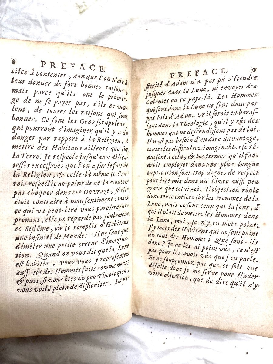 Famous "conversation On The Plurality Of Worlds" By Mr De Fontenelle. Paris 1724 & Div.-photo-5