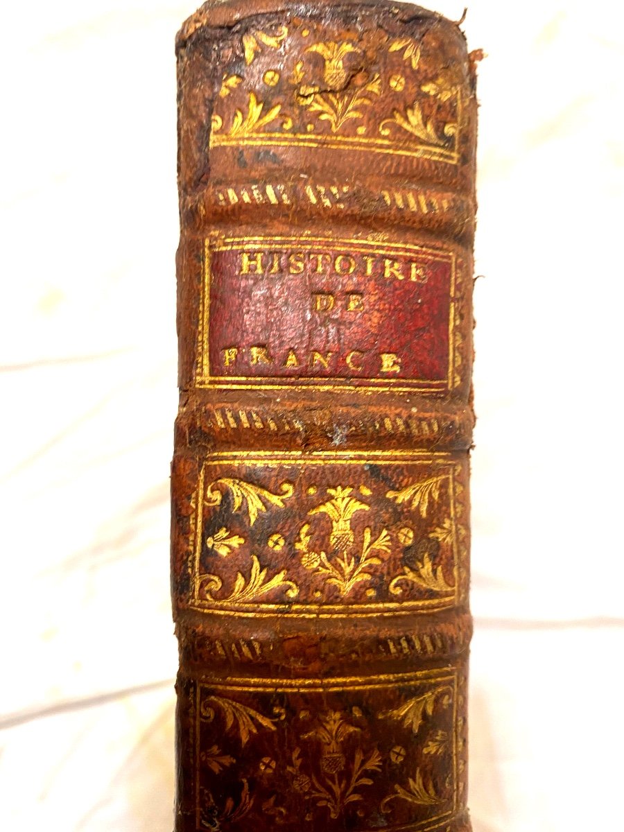  1 Vol. From The Library Of  De Pourtalès New Summary Of The History Of France 1746 -photo-2