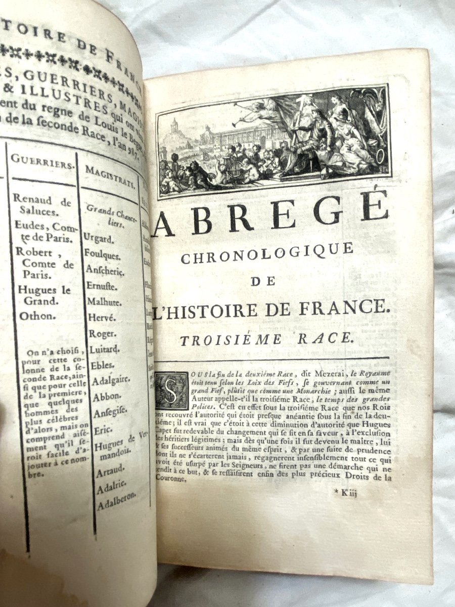  1 Vol. From The Library Of  De Pourtalès New Summary Of The History Of France 1746 -photo-3