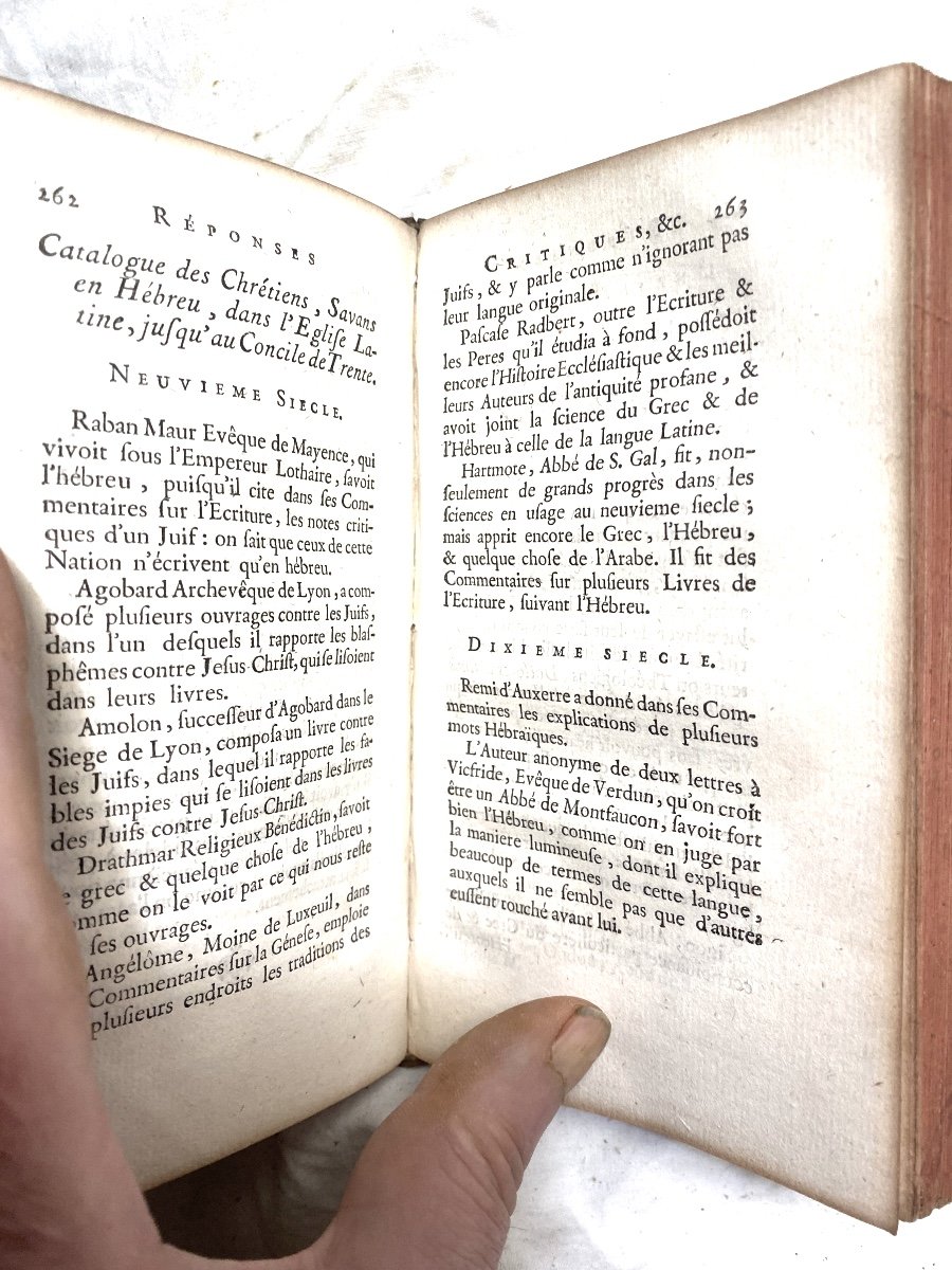 Beau Volume In 12 De 1774 Aux Armes d'Archevêque : Réponses Critiques Sur Plusieurs Difficultés-photo-6