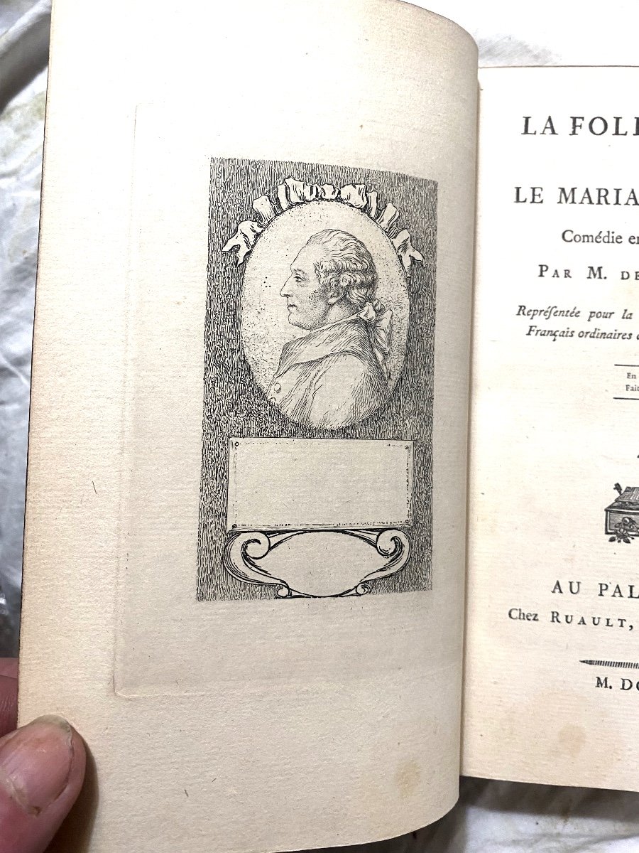 The Mad Day Or The Marriage Of Figaro, Original Edition Ruault, 1785. Vol. 8, Morocco-photo-4